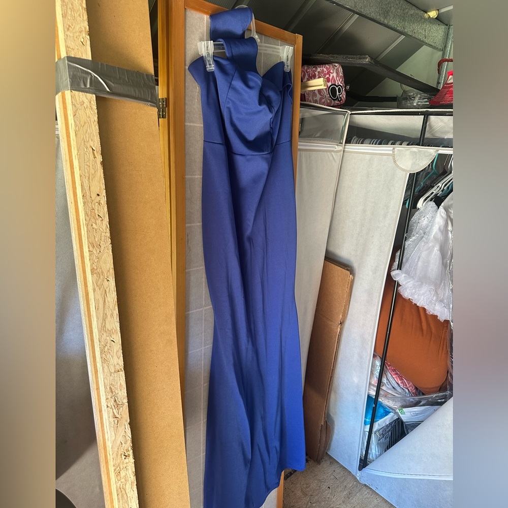 Blue long dress